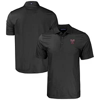 Men's Cutter & Buck  Black Texas A&M Aggies Pike Eco Tonal Geo Print Stretch Recycled Polo