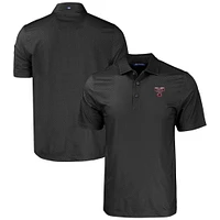 Men's Cutter & Buck  Black Texas A&M Aggies Pike Eco Tonal Geo Print Stretch Recycled Polo