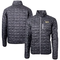 Men's Cutter & Buck  Black Vanderbilt Commodores Vault Rainier PrimaLoft Eco Insulated Full-Zip Puffer Jacket