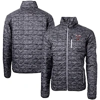 Men's Cutter & Buck  Black Texas A&M Aggies Vault Rainier PrimaLoft Eco Insulated Full-Zip Puffer Jacket