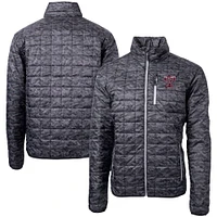 Men's Cutter & Buck  Black Texas A&M Aggies Vault Rainier PrimaLoft Eco Insulated Full-Zip Puffer Jacket
