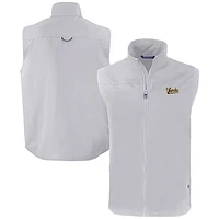 Men's Cutter & Buck  Gray Vanderbilt Commodores Vault Charter Eco Recycled Full-Zip Vest