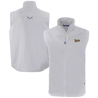 Men's Cutter & Buck  Gray Vanderbilt Commodores Vault Charter Eco Recycled Full-Zip Vest