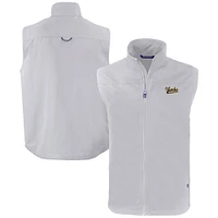 Men's Cutter & Buck  Gray Vanderbilt Commodores Vault Charter Eco Recycled Full-Zip Vest