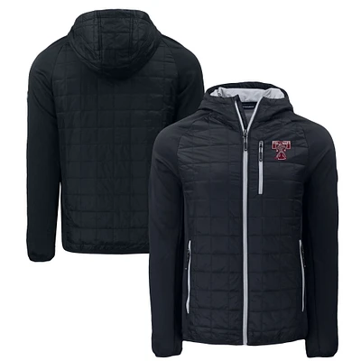 Men's Cutter & Buck  Black Texas A&M Aggies Vault Rainier Eco Hybrid PrimaLoft Full-Zip Jacket