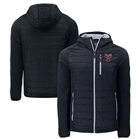 Men's Cutter & Buck  Black Texas A&M Aggies Vault Rainier Eco Hybrid PrimaLoft Full-Zip Jacket