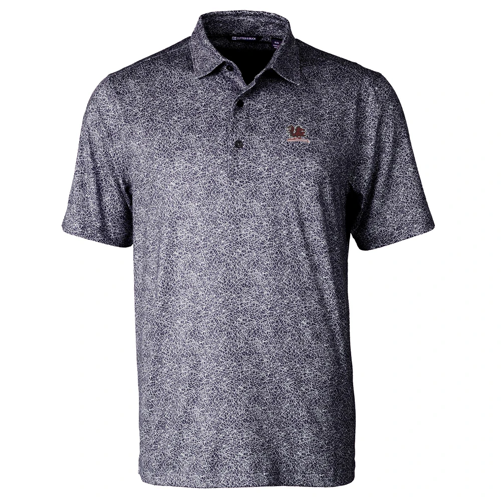 Men's Cutter & Buck South Carolina Gamecocks Pike Constellation Print Stretch DryTec Polo