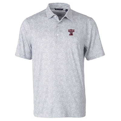 Men's Cutter & Buck  Gray Texas A&M Aggies  Pike Constellation Print Stretch DryTec Polo