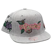 Men's Mitchell & Ness Gray Toronto Raptors Smells Like Spring Spirit Snapback Hat