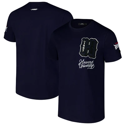 Men's Pro Standard Navy Howard Bison Vintage Varsity T-Shirt