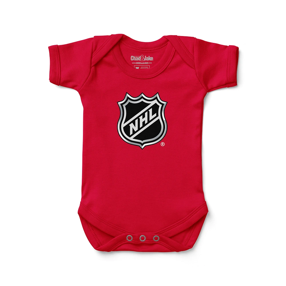 Newborn & Infant Chad Jake Red NHL Logo Bodysuit