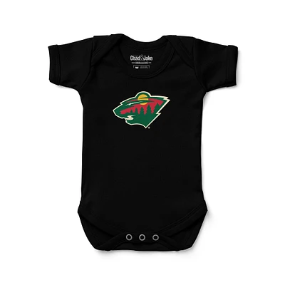 Newborn & Infant Chad Jake Minnesota Wild Primary Logo Bodysuit