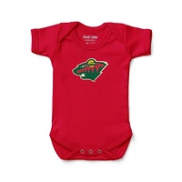 Newborn & Infant Chad Jake Minnesota Wild Primary Logo Bodysuit
