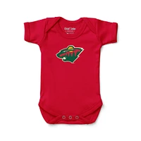 Newborn & Infant Chad Jake Minnesota Wild Primary Logo Bodysuit