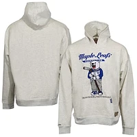 Unisex Mitchell & Ness Oatmeal Toronto Maple Leafs Oversized Swag Pullover Hoodie