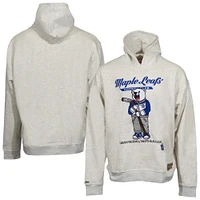 Unisex Mitchell & Ness Oatmeal Toronto Maple Leafs Oversized Swag Pullover Hoodie