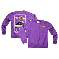 Youth Wes & Willy Purple LSU Tigers Tri-Blend Go Wild Pullover Sweatshirt