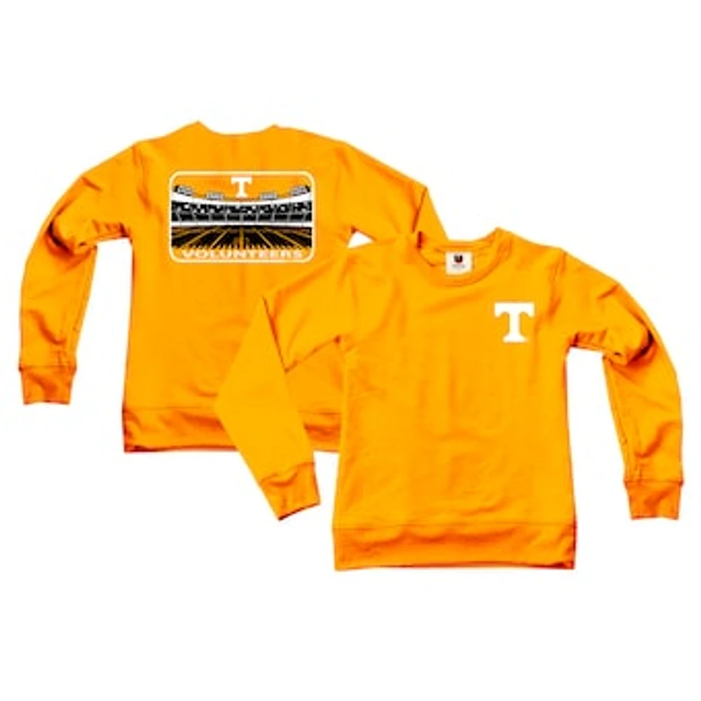 Youth Wes & Willy Tennessee Orange Tennessee Volunteers Tri-Blend Go Wild Pullover Sweatshirt