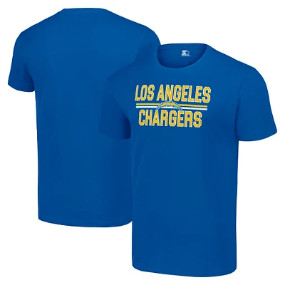 Men's Starter Royal Los Angeles Chargers Team Mesh Print Graphic T-Shirt