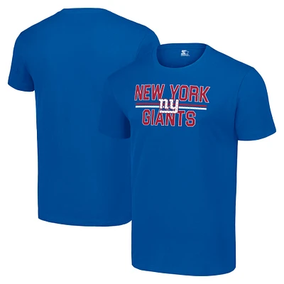 Men's Starter Royal New York Giants Team Mesh Print Graphic T-Shirt