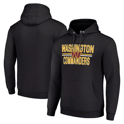 Unisex Starter Washington Commanders Team Mesh Print Graphic Tri-Blend Pullover Hoodie
