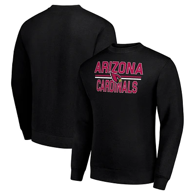 Men's Starter Arizona Cardinals Team Mesh Print Graphic Pullover Sweatshirt