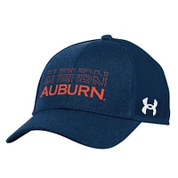 Men's Under Armour  Navy Auburn Tigers 2024 Sideline Blitzing Trucker Adjustable Hat