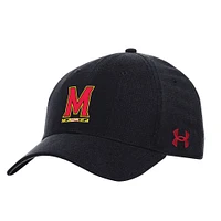 Men's Under Armour  Black Maryland Terrapins Sideline Performance Flex Hat