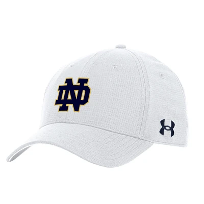 Men's Under Armour  White Notre Dame Fighting Irish Sideline Performance Flex Hat