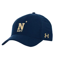 Men's Under Armour  Navy Navy Midshipmen Sideline Performance Adjustable Hat