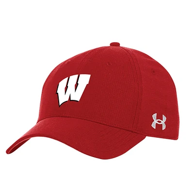 Men's Under Armour  Red Wisconsin Badgers Sideline Performance Adjustable Hat