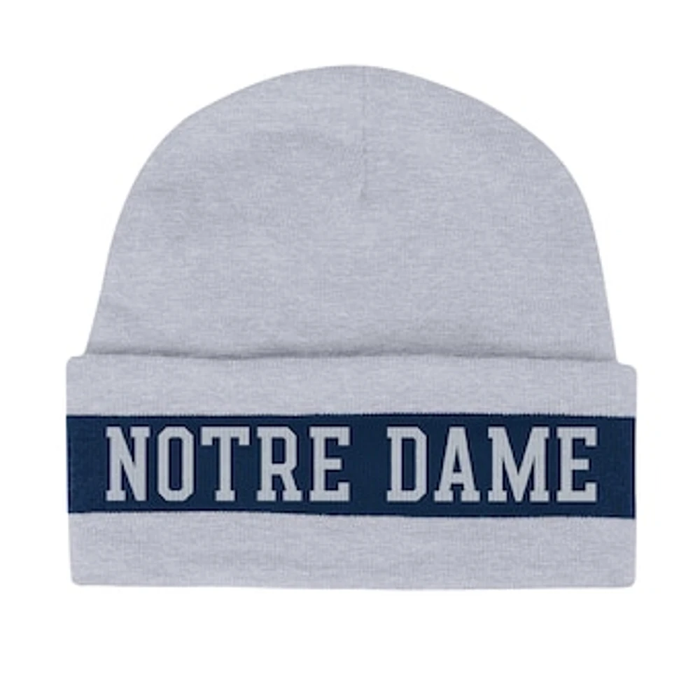 Men's Under Armour  Navy Notre Dame Fighting Irish Jacquard Cuffed Knit Hat