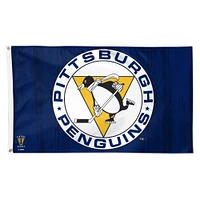 WinCraft Pittsburgh Penguins 3’ x 5’ Single-Sided Retro Deluxe Flag