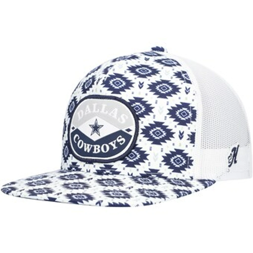 Men's HOOey Navy/White Dallas Cowboys Patch Trucker Adjustable Hat