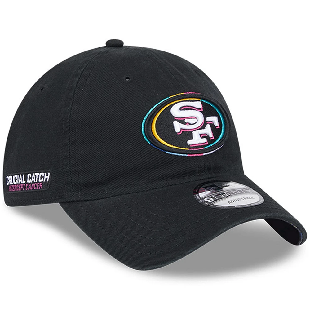 Men's New Era  Black San Francisco 49ers 2024 NFL Crucial Catch 9TWENTY Adjustable Hat