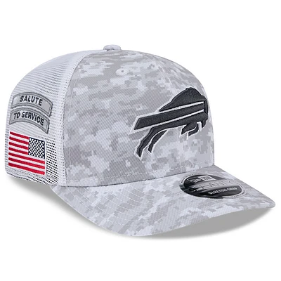 Men's New Era Arctic Camo Buffalo Bills 2024 Salute To Service 9SEVENTY Stretch-Snap Hat