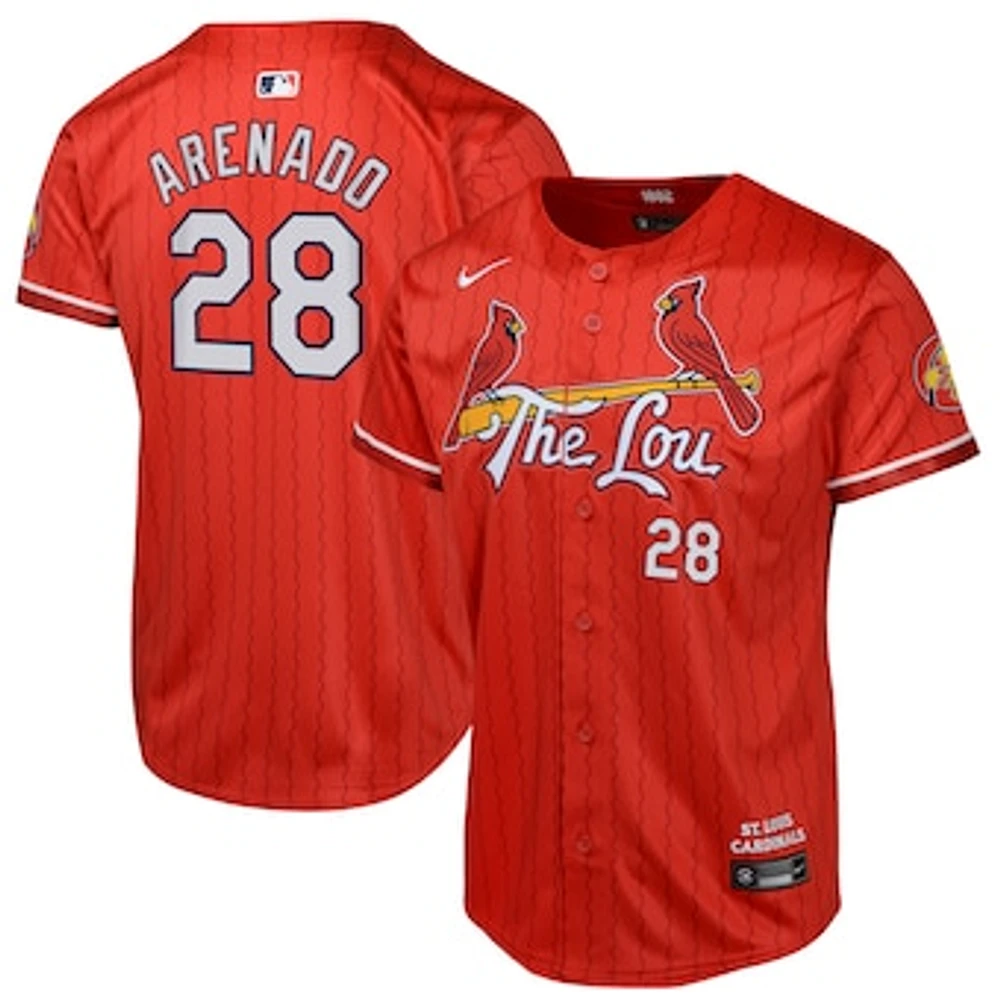 Youth Nike Nolan Arenado Red St. Louis Cardinals 2024 City Connect Limited Player Jersey