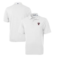 Men's Cutter & Buck White Texas A&M Aggies Big Tall Virtue Eco Pique Recycled DryTec Polo