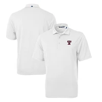 Men's Cutter & Buck White Texas A&M Aggies Big Tall Virtue Eco Pique Recycled DryTec Polo