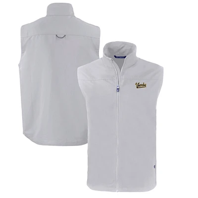 Men's Cutter & Buck Gray Vanderbilt Commodores Big Tall Charter Eco Full-Zip Vest