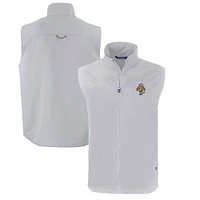 Men's Cutter & Buck Gray Tennessee Volunteers Big Tall Charter Eco Full-Zip Vest
