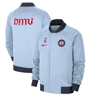 Men's Nike Light Blue Washington Wizards 2024/25 City Edition Authentic Showtime Performance Full-Zip Jacket