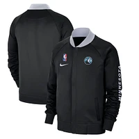 Men's Nike Black Minnesota Timberwolves 2024/25 City Edition Authentic Showtime Performance Full-Zip Jacket