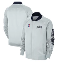 Men's Nike Silver Orlando Magic 2024/25 City Edition Authentic Showtime Performance Full-Zip Jacket