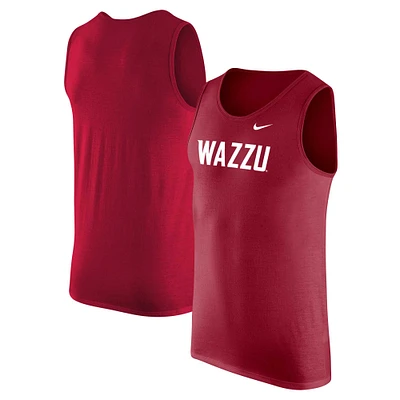 Men's Nike Crimson Washington State Cougars Tank Top