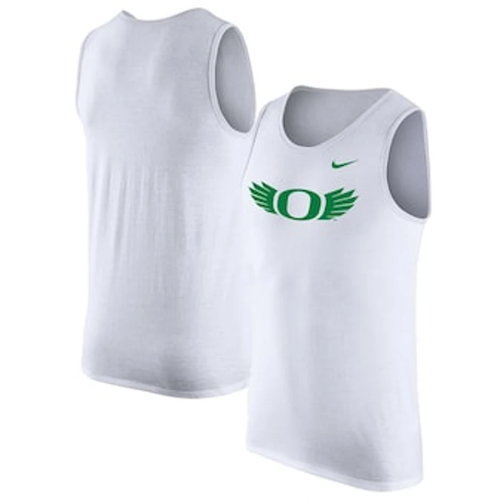 Men's Nike White Oregon Ducks Tank Top