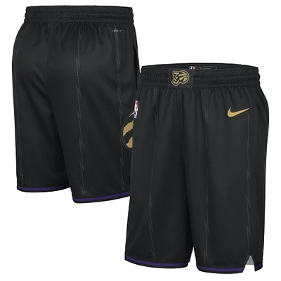 Men's Nike Black Toronto Raptors 2024/25 City Edition Swingman Shorts