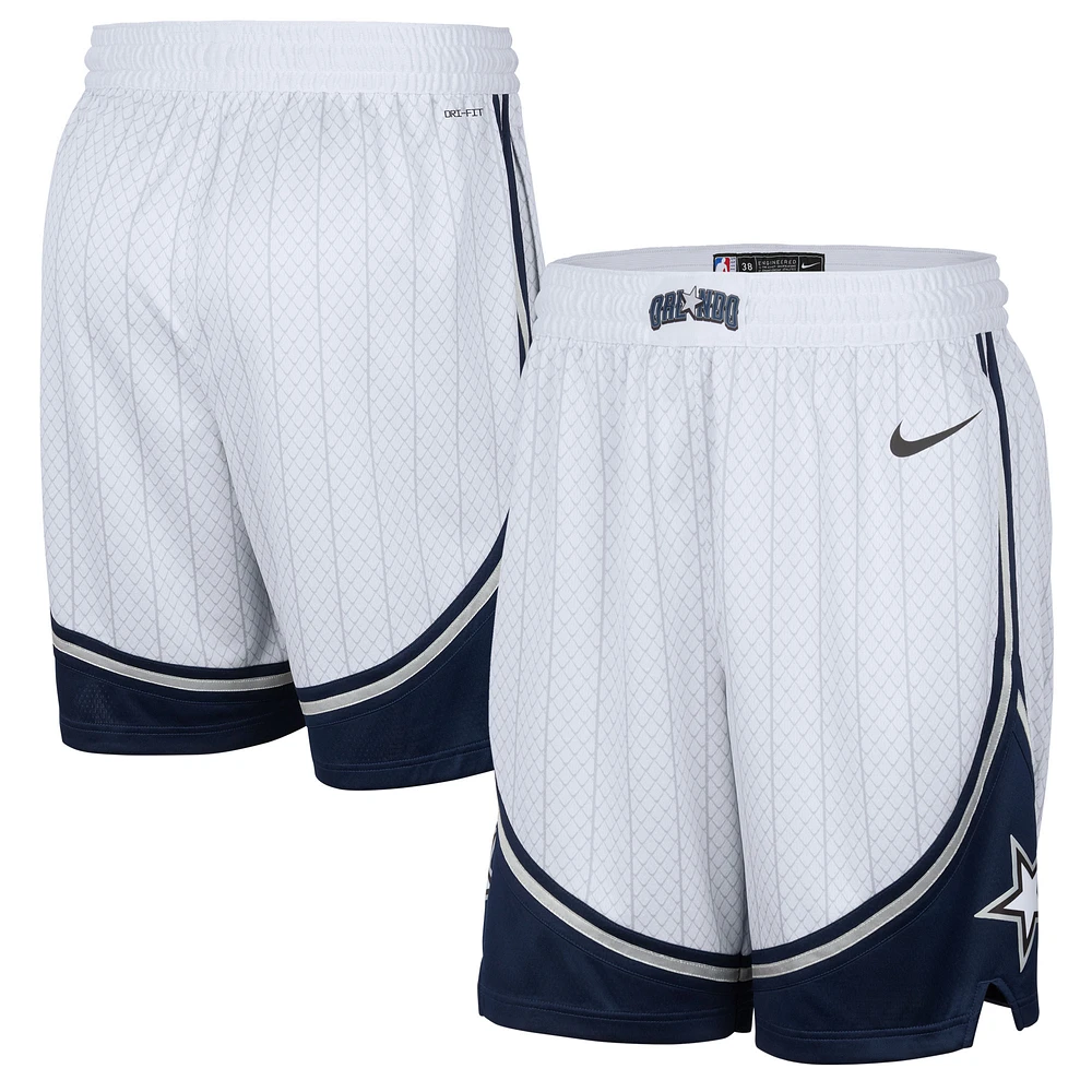 Men's Nike Silver Orlando Magic 2024/25 City Edition Swingman Shorts