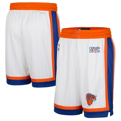 Men's Nike White New York Knicks 2024/25 City Edition Swingman Shorts