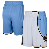 Men's Nike White Atlanta Hawks 2024/25 City Edition Swingman Shorts